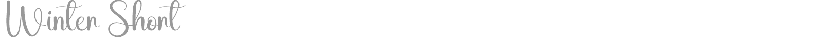 Winter Short font preview